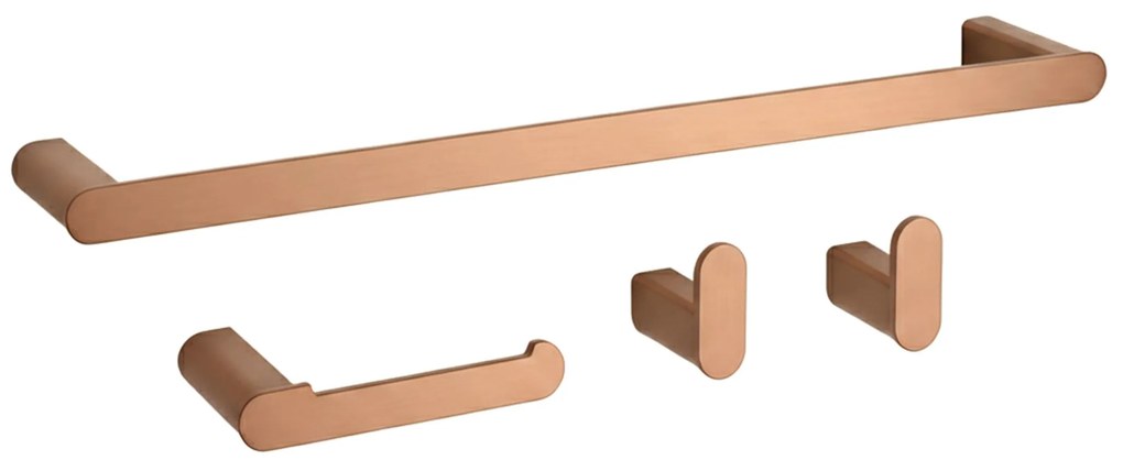 Комплект аксесоари за баня Mati Brush Copper 4 части