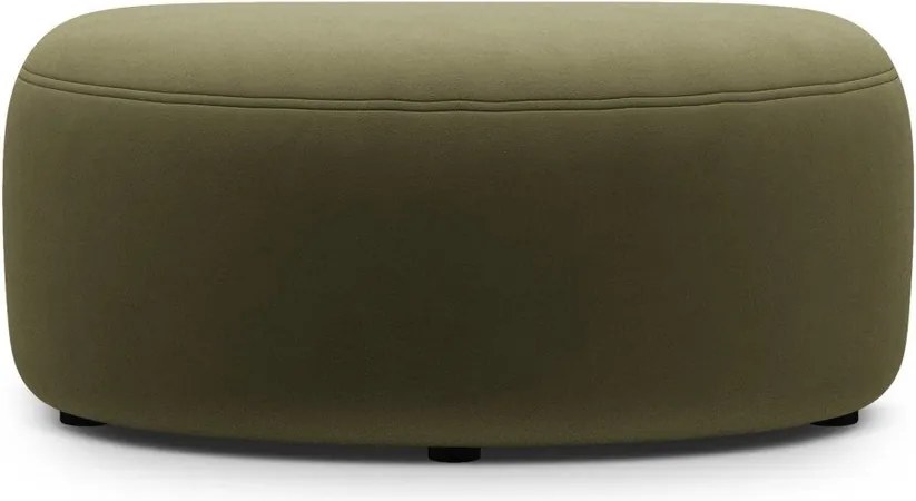 Зелена кадифена табуретка Kate – Micadoni