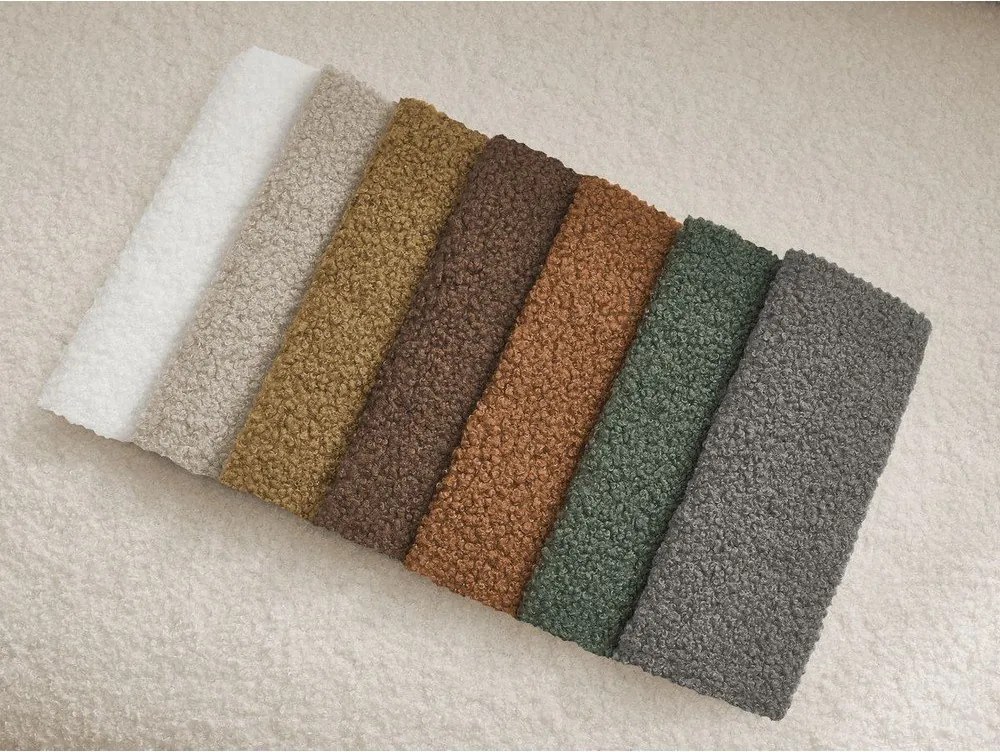 Бежово въртящо се кресло от прежда с примки от букле Elina – Bobochic Paris