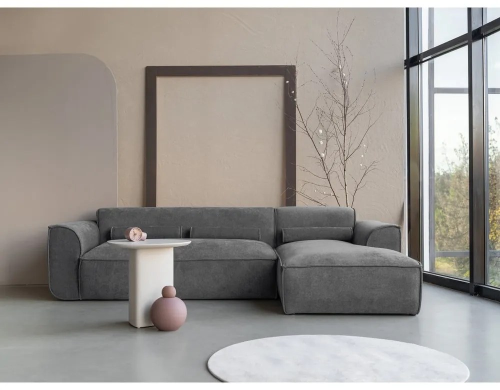 Сив ъглов диван (десен ъгъл) Flex Felix – Miuform