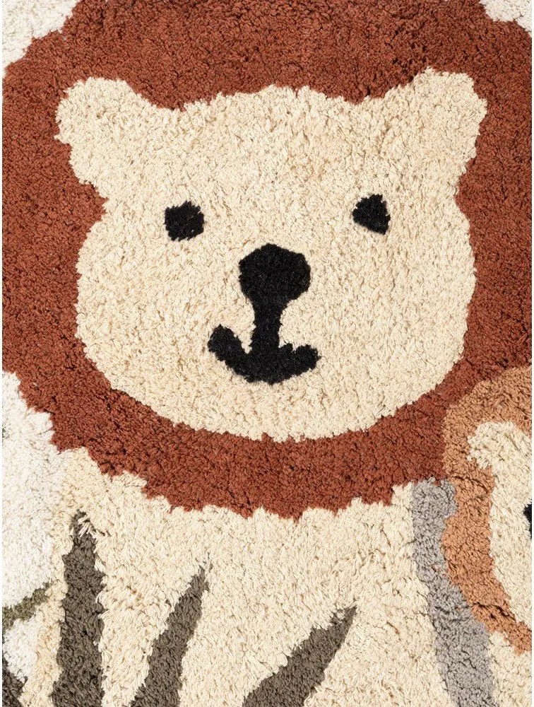 Кремав памучен детски килим подходящ за пране/ръчно изработен 140x200 cm Snuggle Lionel – Hanse Home