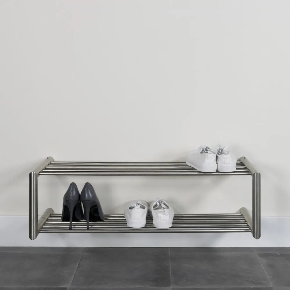 Метална висяща стойка за обувки в сребрист цвят 80x23x33,5 cm Soenz – Spinder Design
