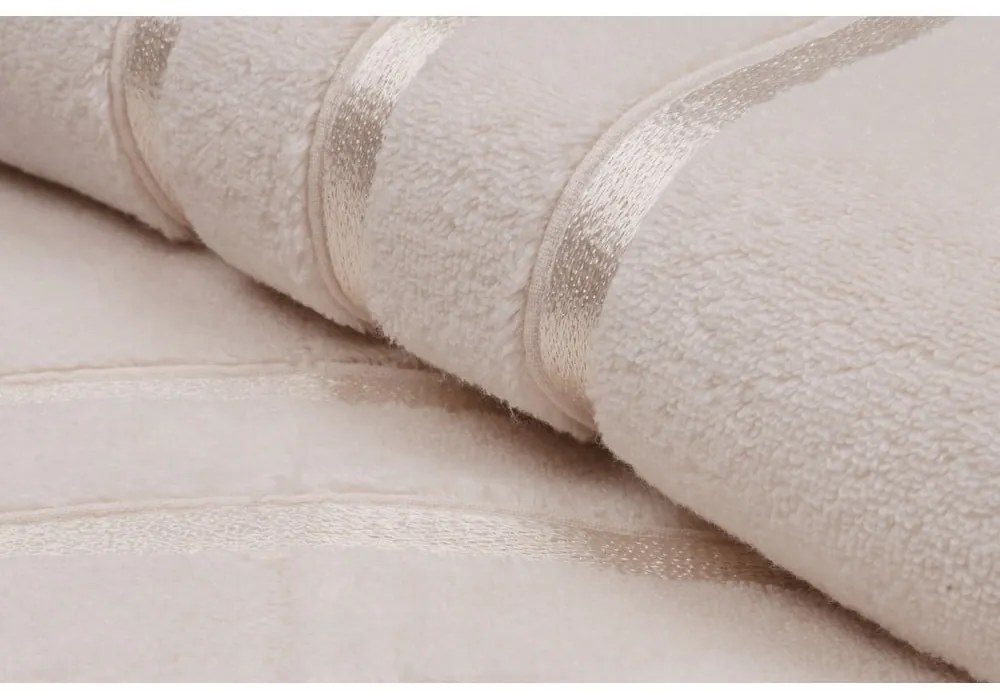 Светложълти памучни хавлиени кърпи в комплект 2 бр. от тери 70x140 cm Dolce – Foutastic