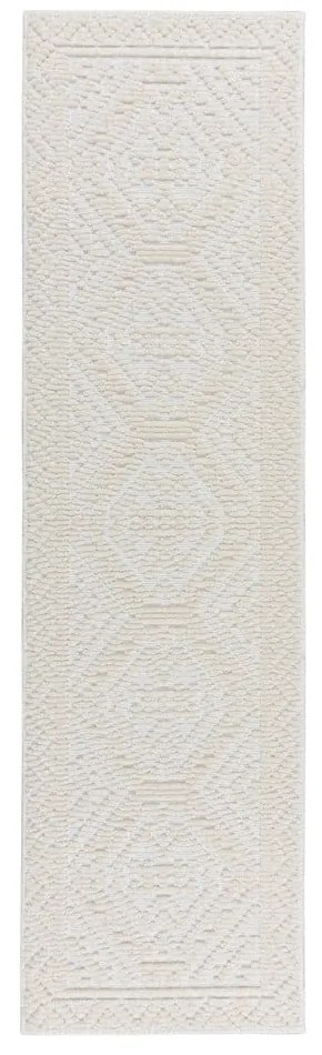 Кремава пътека от шенил подходяща за пране 60x240 cm Jaipur – Flair Rugs