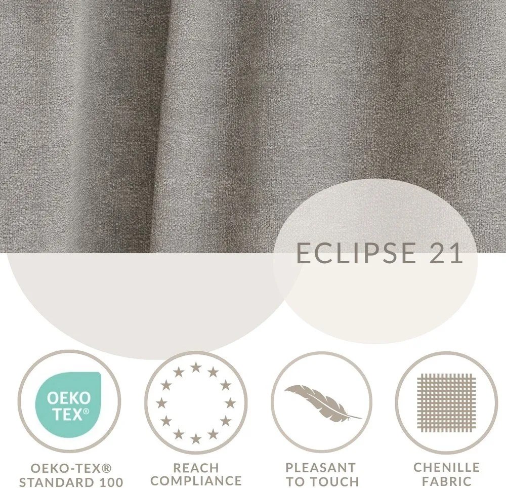 Сиво-бежов шенилов сгъваем/с място за съхранение ъглов диван (U форма) Kyoto – Maison de Rêve