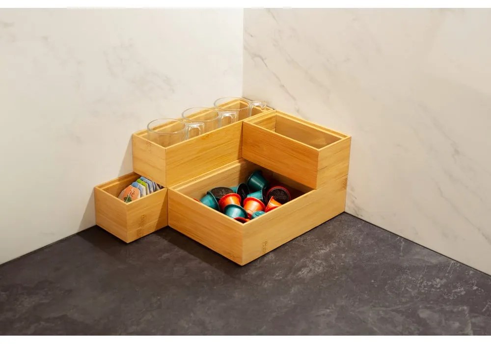 Бамбукова кутия , 22,5 x 7,5 x 6,35 cm - Compactor