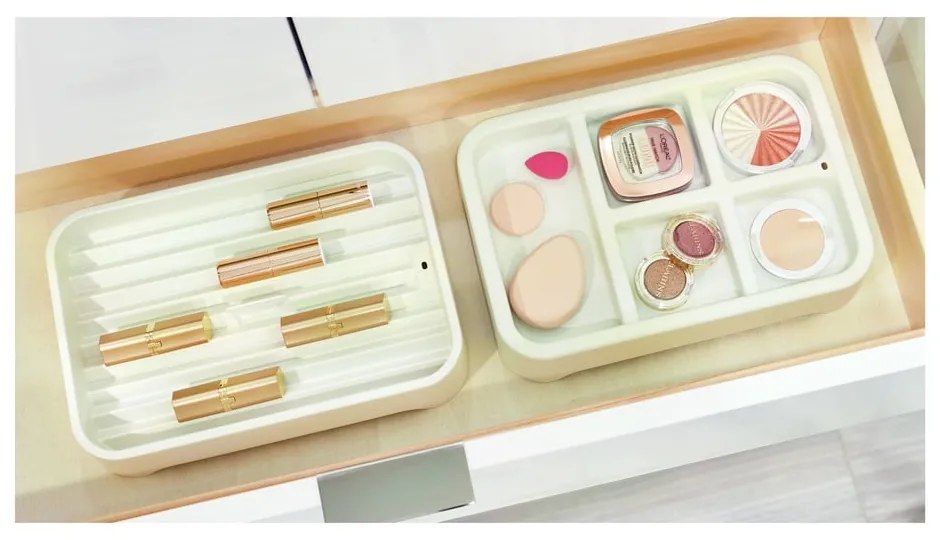 Бял органайзер за бижута Eco Bin, 28,12 x 19,23 cm - iDesign