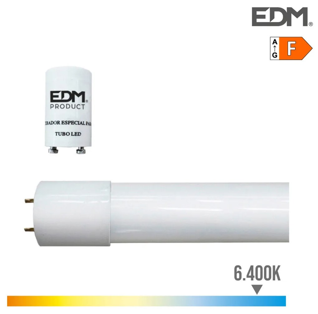 LED тръба EDM T8 F 22 W 2000 Lm (6500 K)