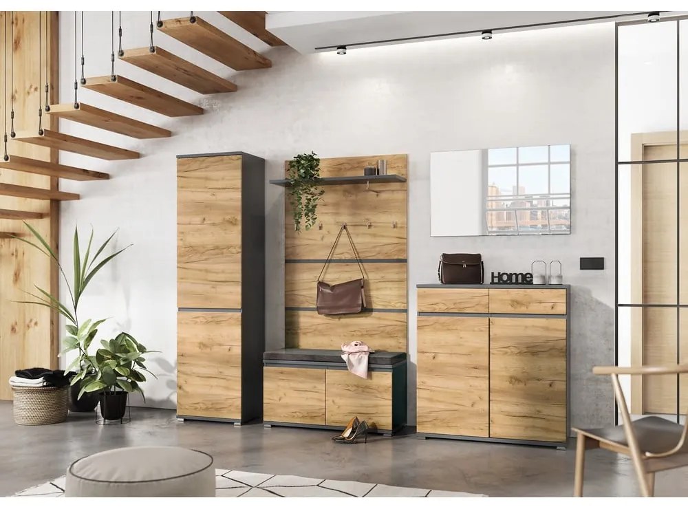 Гардероб в дъбов декор 54x200 cm Lissabon - Germania