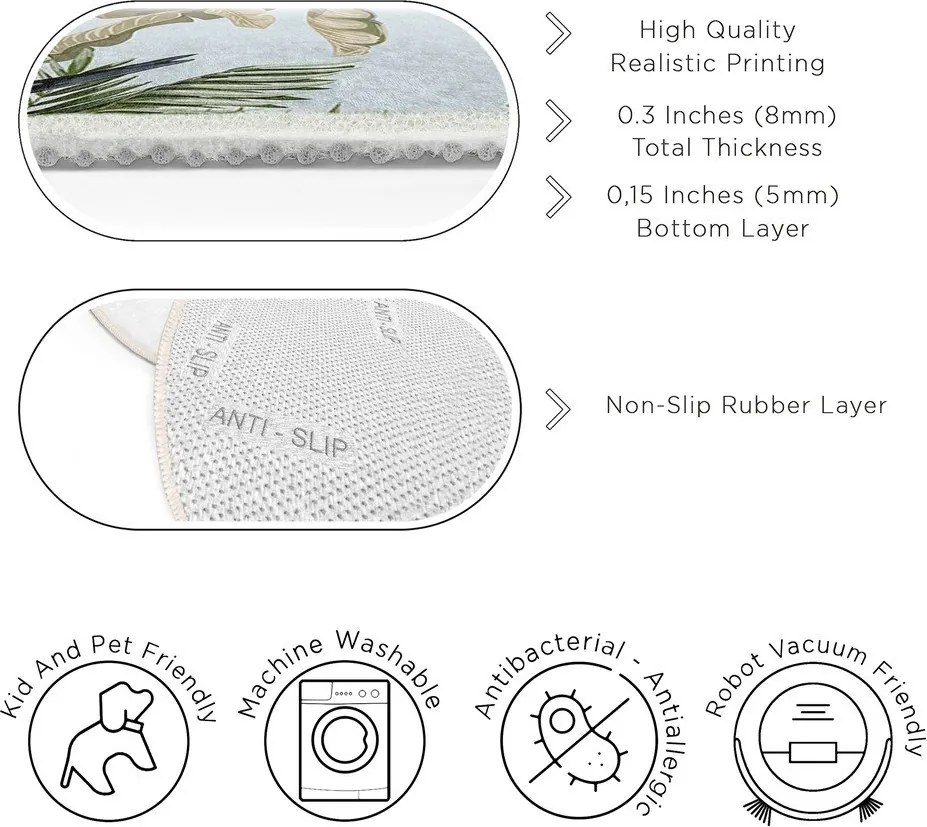 Детски килим подходящ за пране ø100 cm Jungle – Mila Home