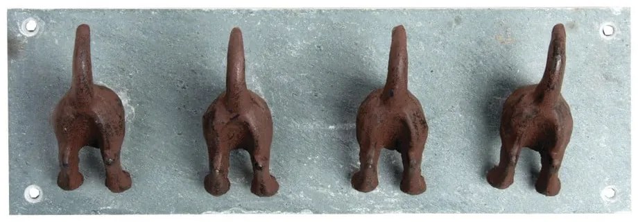 Синя метална стенна закачалка Dogs – Esschert Design