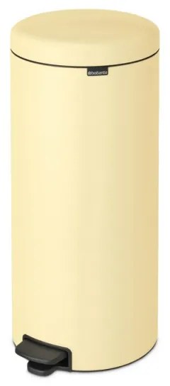 Кош за боклук с педал Brabantia NewIcon 1008852, 30 л, Плавно затваряне, Противоплъзгаща основа, Жълт