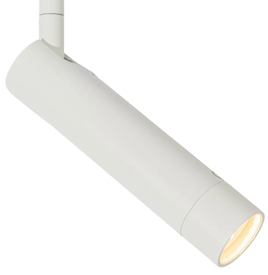 Модерен прожектор бял за 1-фазна релсова система - Iconic Ivy