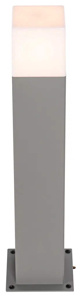 Модерна подова лампа за външно ползване сива 50 см IP44 - Denmark