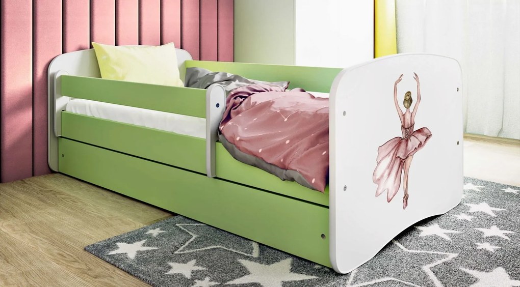 Детско легло Babydreams Cartoon-Prasino-160 x 80-Dancer