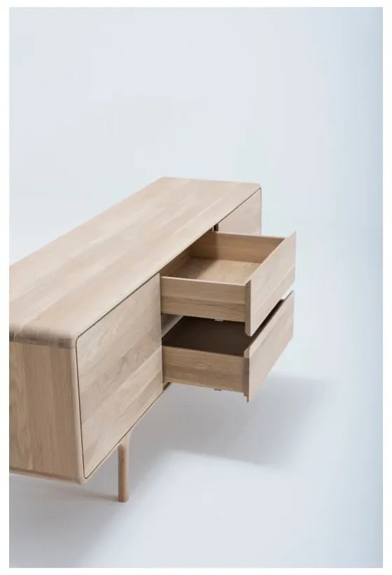 ТВ скрин от масивна дъбова дървесина Fawn - Gazzda