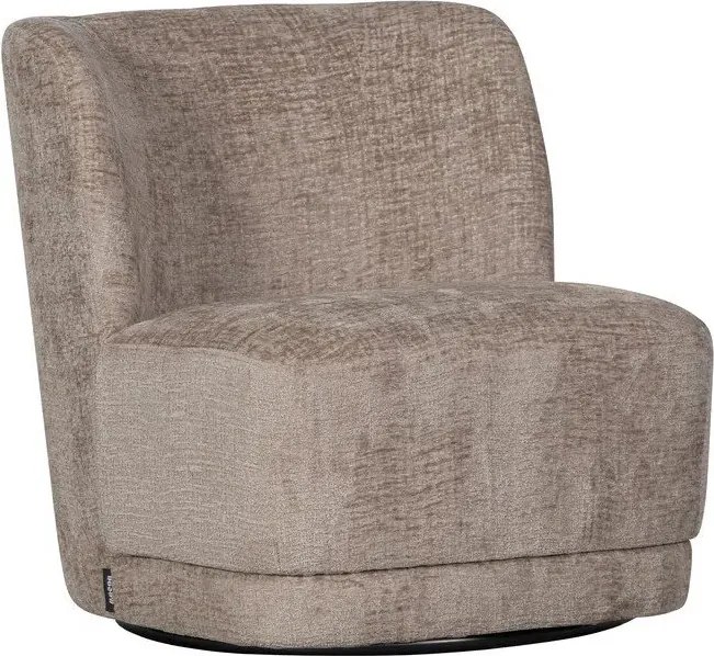 Светлокафяво кресло от кадифе Atty - WOOOD