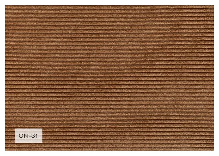 Разтегателен диван от велур в тухлен цвят (променлив) Lazy Lukka - Miuform