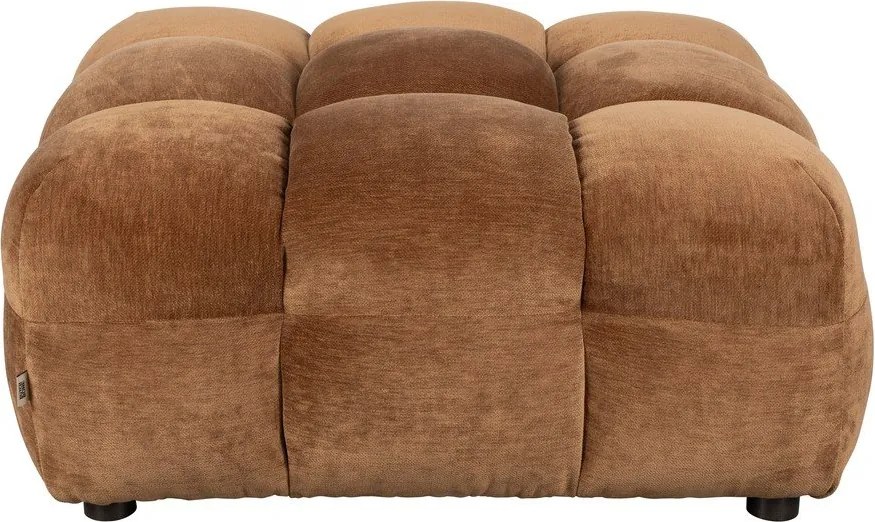 Кафява кадифена модулна табуретка Hackman – Dutchbone