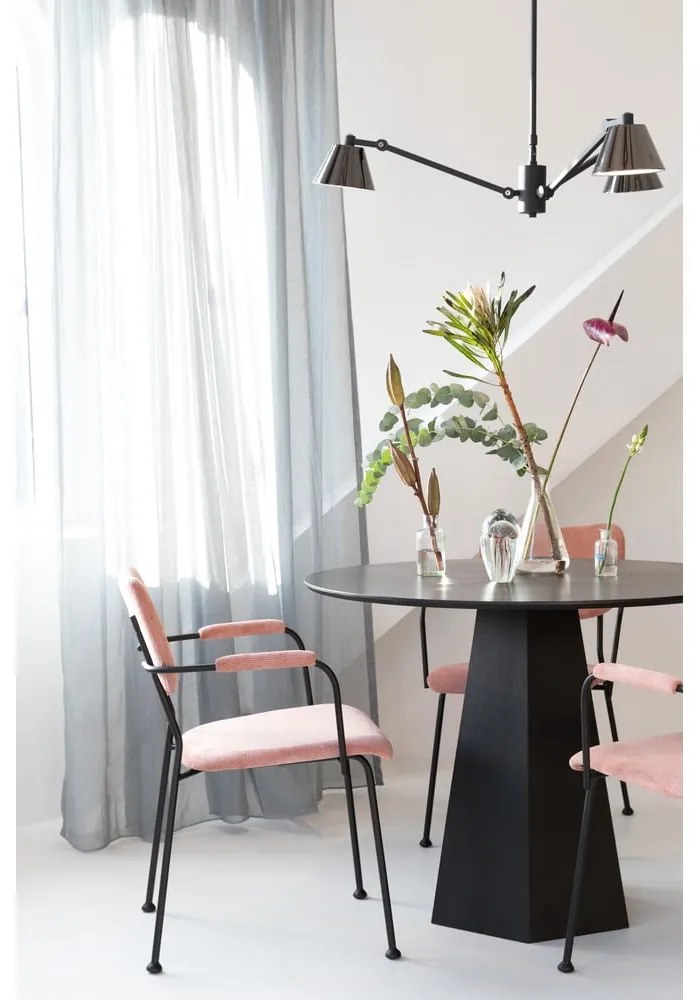 Светлорозови трапезни столове в комплект от 2 броя Benson - Zuiver
