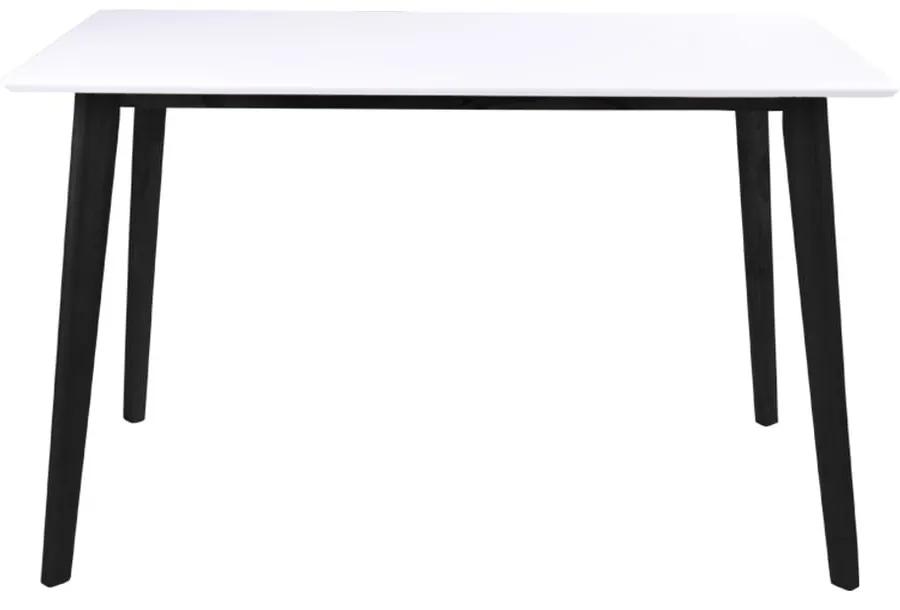 Бяла маса за хранене с черна конструкция , 120 x 70 cm Vojens - Bonami Essentials
