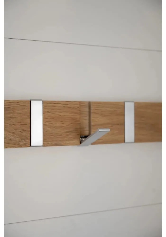 Стенна закачалка от масивен дъб естествена Confetti – Rowico