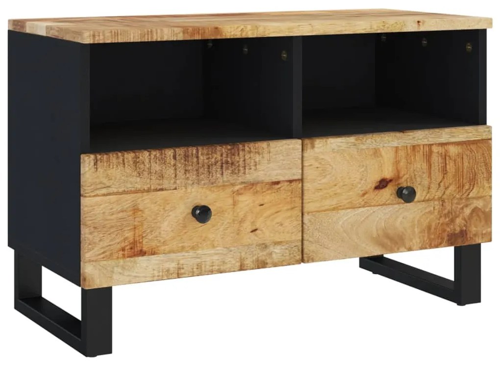 345223 vidaXL ТВ шкаф, 70x33x46 см, масивно мангово дърво