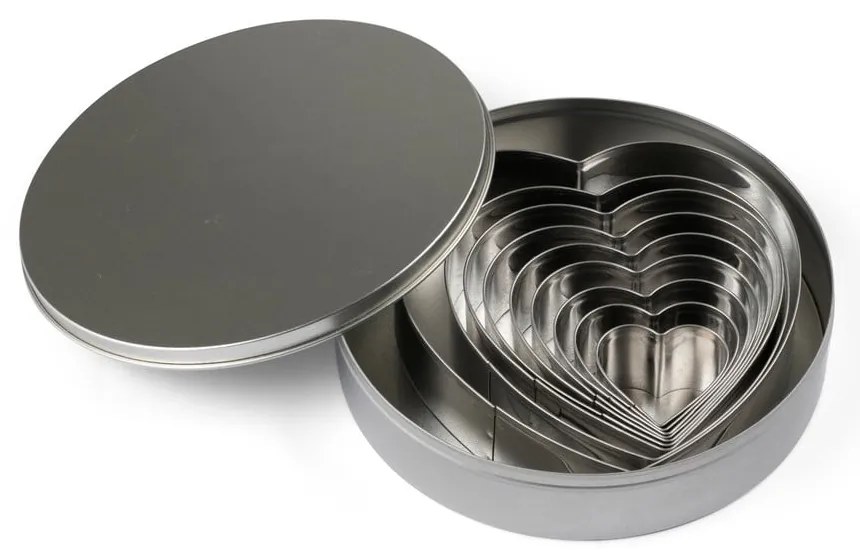 Формички за бисквитки в комплект от 9 бр. Heart – Blomsterbergs