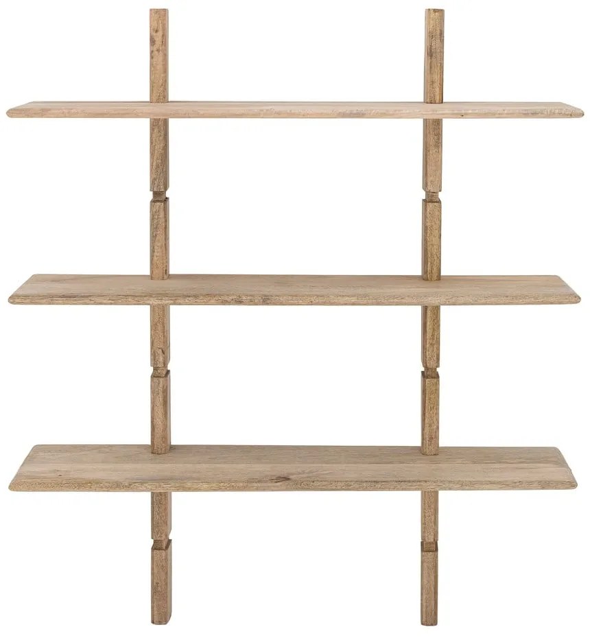 Стенен шкаф за книги от мангово дърво в естествен цвят 96x110,5 cm Millian - Bloomingville