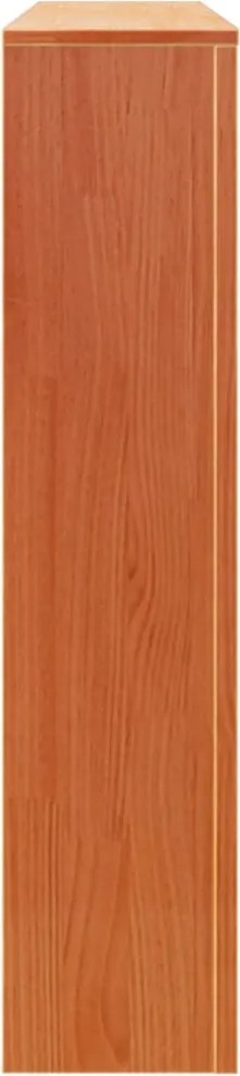 Параван за радиатор восъчнокафяв 108,5x19x84 см бор масив