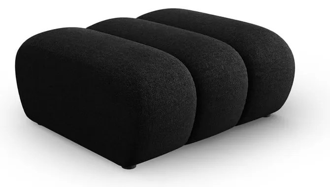 Черно-антрацитна табуретка за крака Lupine – Micadoni Home