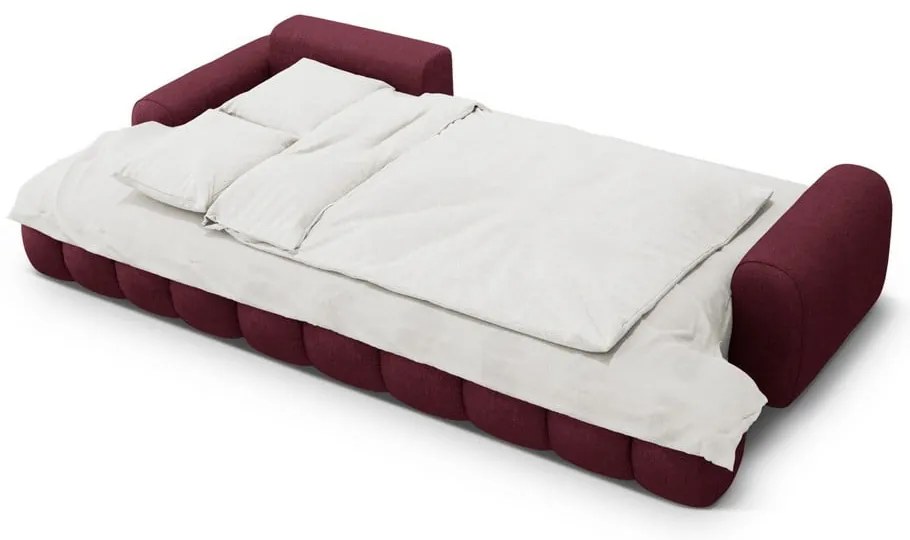 Бордо сгъваем/с място за съхранение ъглов диван (ляв ъгъл) Linz – Cosmopolitan Design