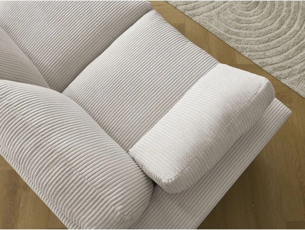 Бежов ъглов диван от рипсено кадифе Belair – Bobochic Paris