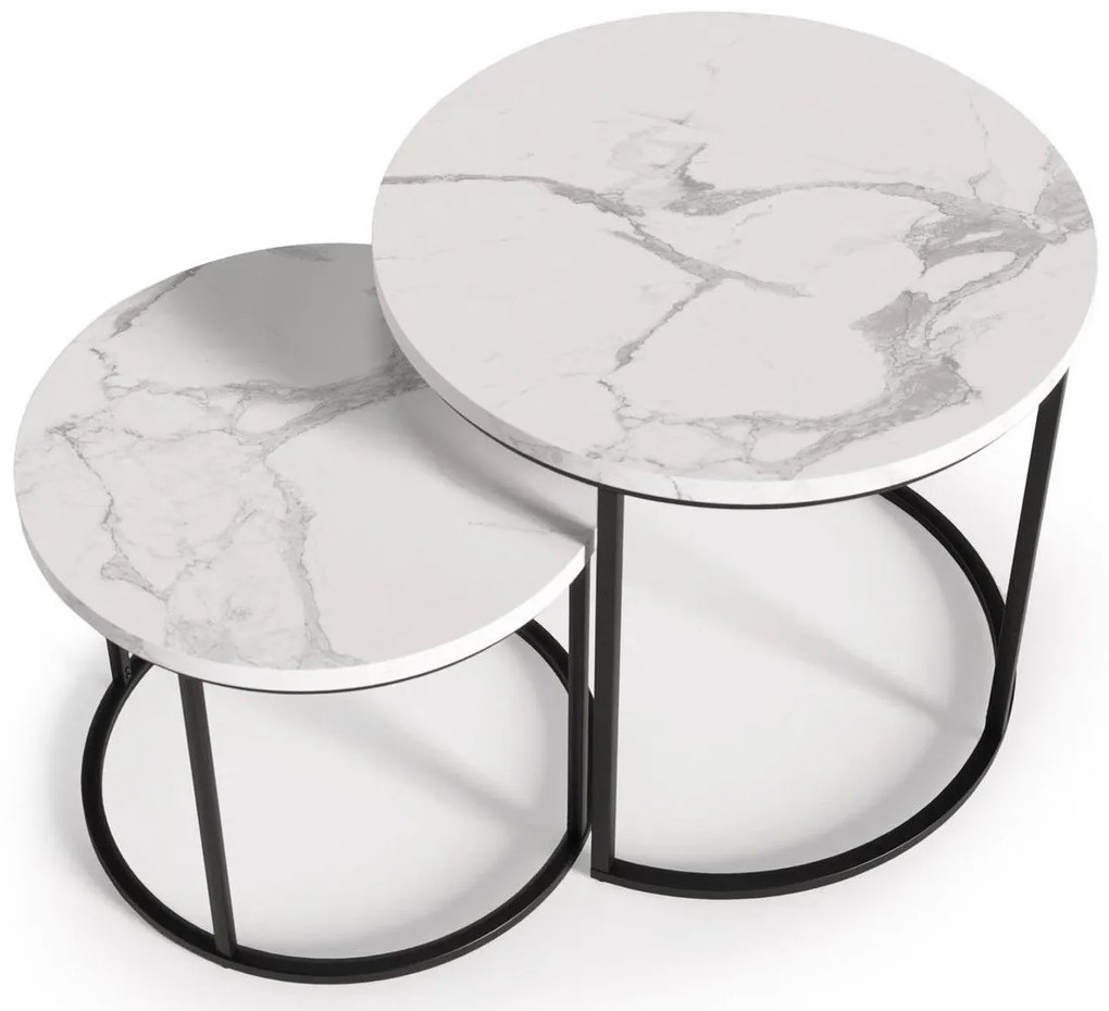 Комплект странични холни маси Ergo-Leuko Marmaro