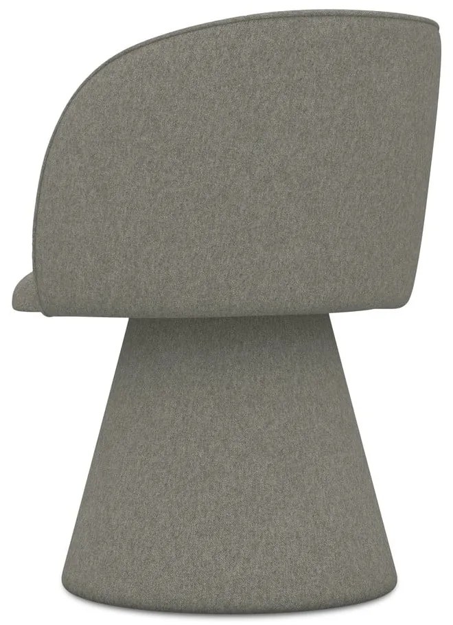 Сив тапициран трапезен стол Maia – Makamii