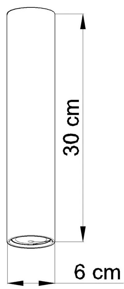 Черно таванно осветително тяло Castro - Sollux