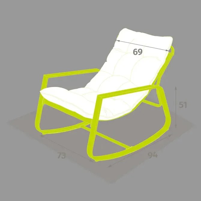 Люлеещ се стол Hesperide Felinio - Лавров лист