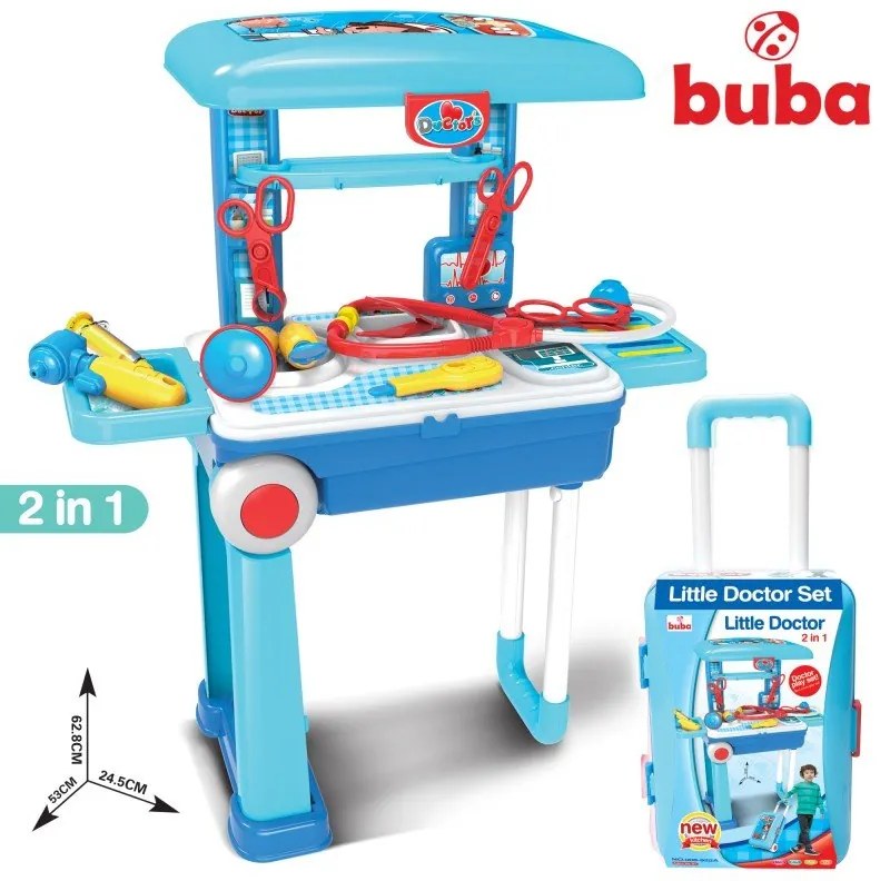 Buba - Детски лекарски комплект Медицински център 008-925A