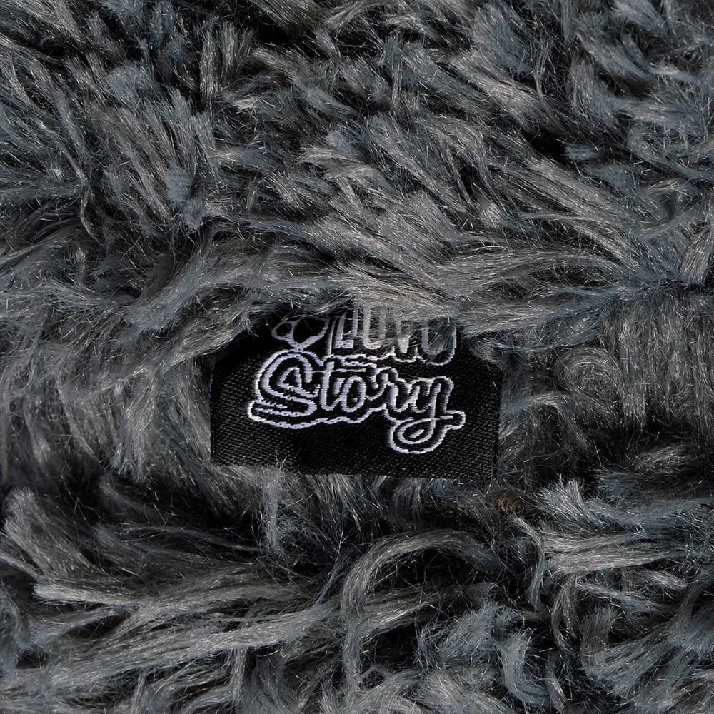 Тъмносиво легло за куче ø 95 cm – Love Story
