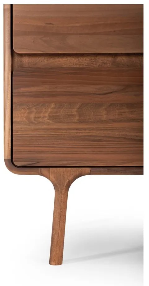 Кафяв скрин от масивен орех 90x90x45 cm Fawn – Gazzda