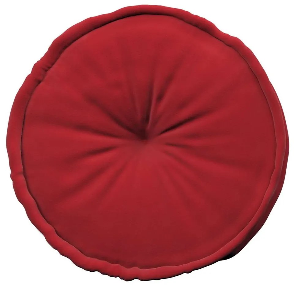 Červený sedací vak Posh Velvet – Yellow Tipi