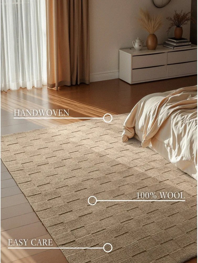 Кафяв ръчно изработен вълнен килим 120x170 cm Scala – Villeroy&amp;Boch