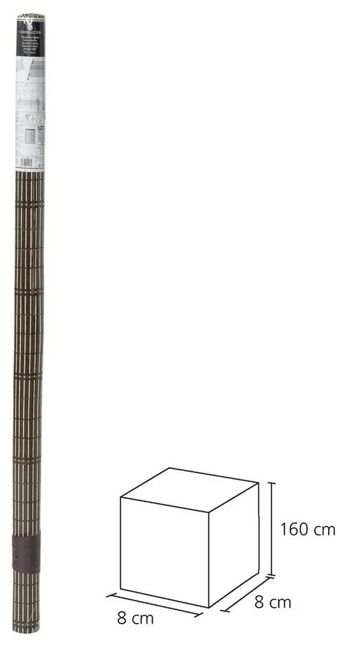 Тъмнокафява бамбукова ролетна щора 160x180 cm Natural Life - Casa Selección