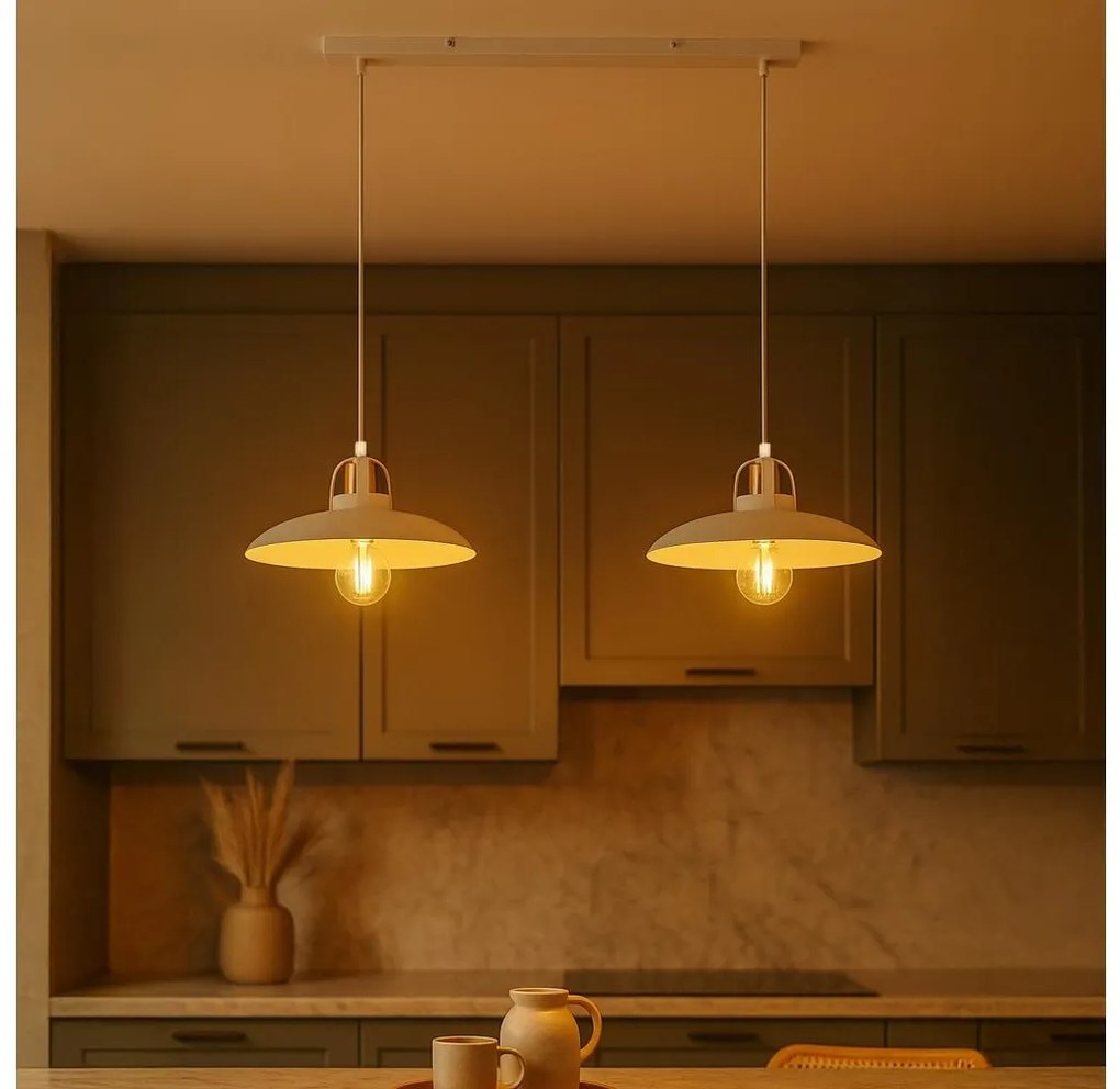 Brilagi - LED Пендел FLAMENGO 2xE27/60W/230V бял