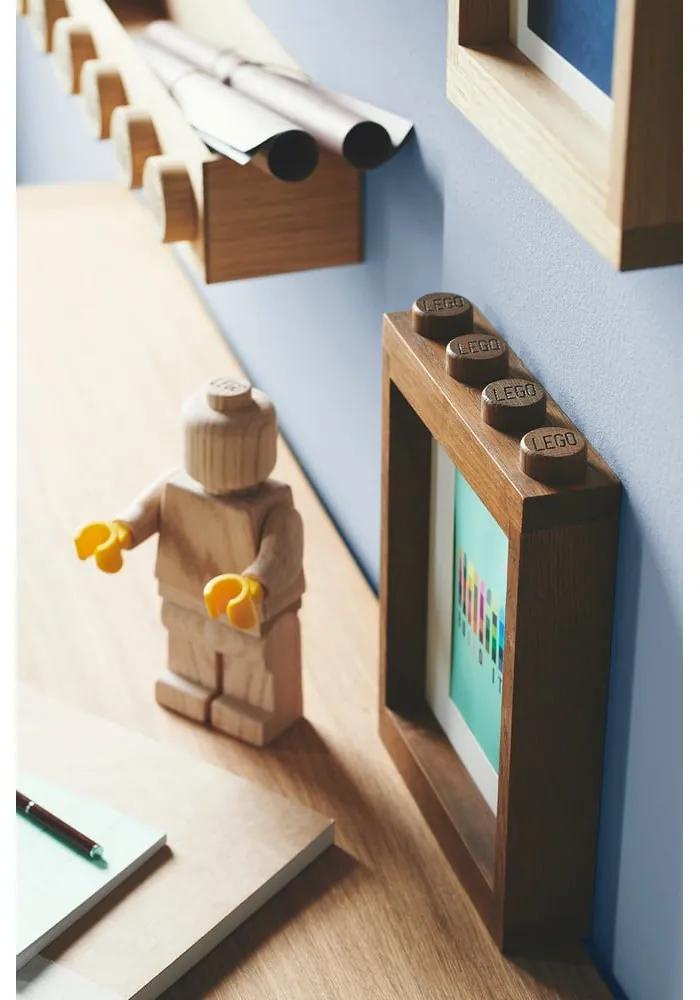 Рамка за снимка, изработена от тъмно оцветено дъбово дърво Wood - LEGO®