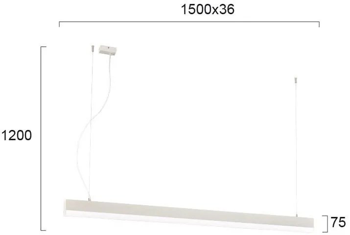 Таванна светлина Viokef Aria-White