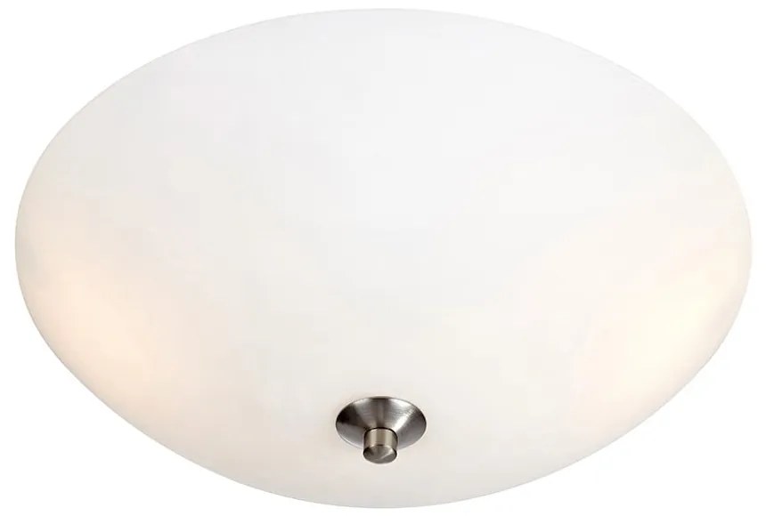 Бяло осветително тяло за таван със стъклен абажур ø 43 cm Polar – Markslöjd