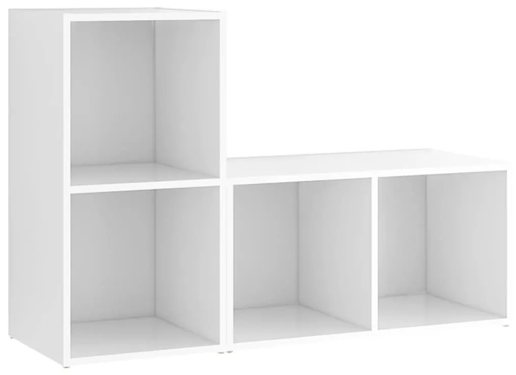 3079943 vidaXL ТВ шкафове, 2 бр, бeли, 72x35x36,5 см, инженерно дърво