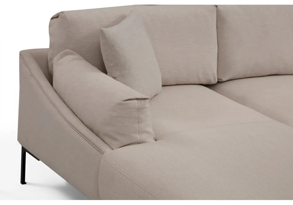 Светлобежов ъглов диван , ляв ъгъл Leo - Artie