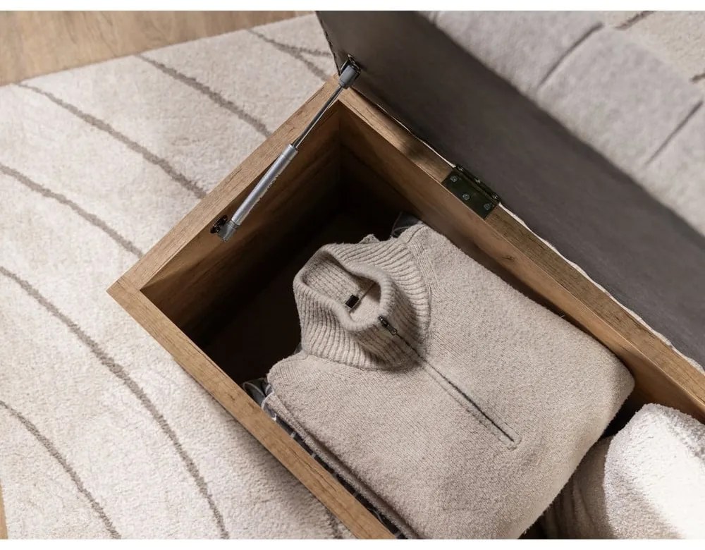 Светлосива и естествена пейка Oceane – Bobochic Paris